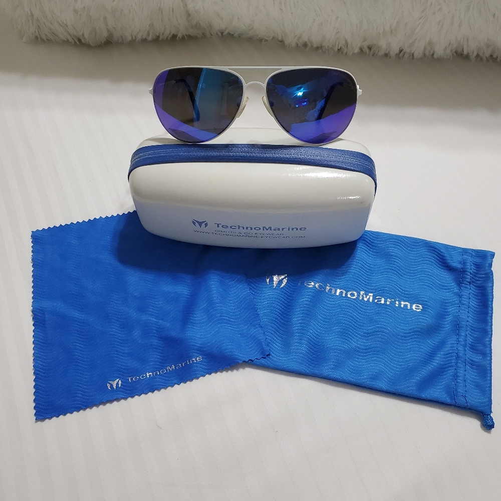 TECNOMARINE Women's Blue/white Sunglasses